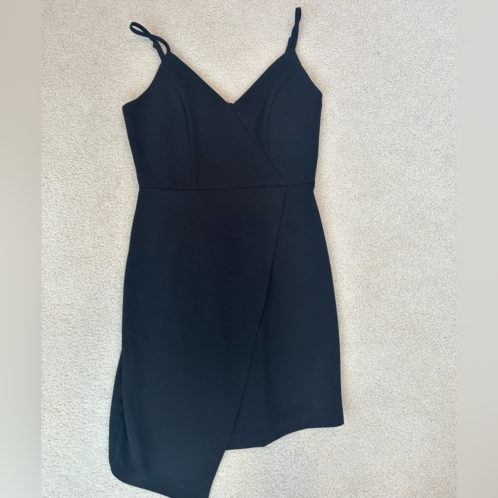 Cute Black Asymmetrical Dress Size S